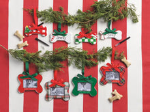 Load image into Gallery viewer, Christmas Tree Personalize Me Dog Bone Ornament Set