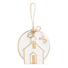 Church Gold Disc Ornament