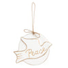 Turtle Dove Gold Disc Ornament