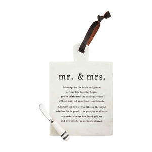 MR. & MRS. BLESSING BOARD