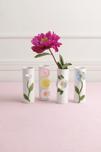 Load image into Gallery viewer, White Stem Flower Bud Vase