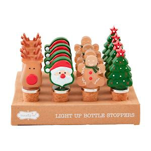 Christmas Light-Up Bottle Stopper, 4 STYLE OPTIONS