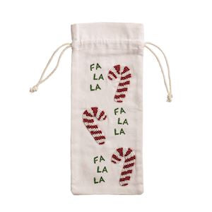 FA LA BEADED WINE BAG XMAS