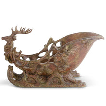 Load image into Gallery viewer, 24 Inch Brown Resin Deer Sleigh