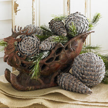 Load image into Gallery viewer, 24 Inch Brown Resin Deer Sleigh