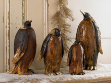 Load image into Gallery viewer, 15.75 Inch Brown Resin Penguin w/Head Down