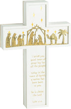 Load image into Gallery viewer, Light-Up Nativity Cross