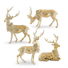 Load image into Gallery viewer, Antique Gold Resin Deer, 4 style options