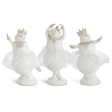 Load image into Gallery viewer, Glittered Snow Lady Ballerinas w/Tulle Tutus (3 Style options)