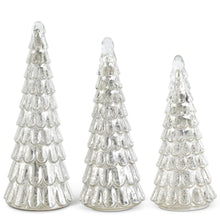 Load image into Gallery viewer, Silver LED Mercury Glass Tree w/Timer, 3 SIZE OPTIONS