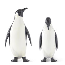 Load image into Gallery viewer, Black &amp; White Glossy Resin Penguin, 2 SIZE OPTIONS