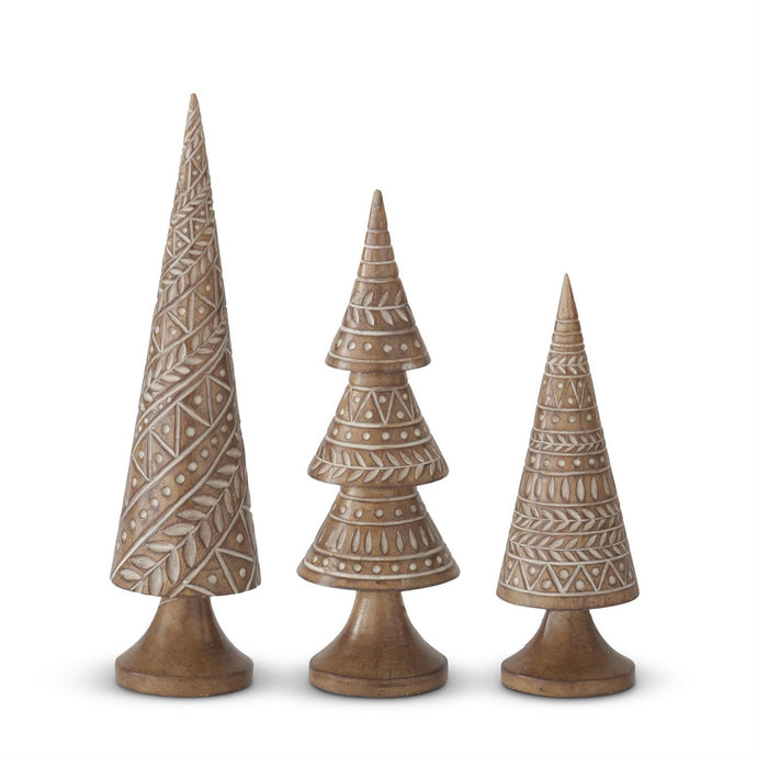 Carved Resin Trees, 3 style options
