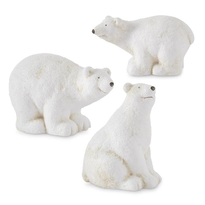 Snowy Glittered Polar Bear, 3 style options