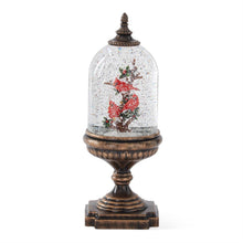 Load image into Gallery viewer, 12.25 Inch Cardinal Water Spinning LED Snow Globe w/Timer