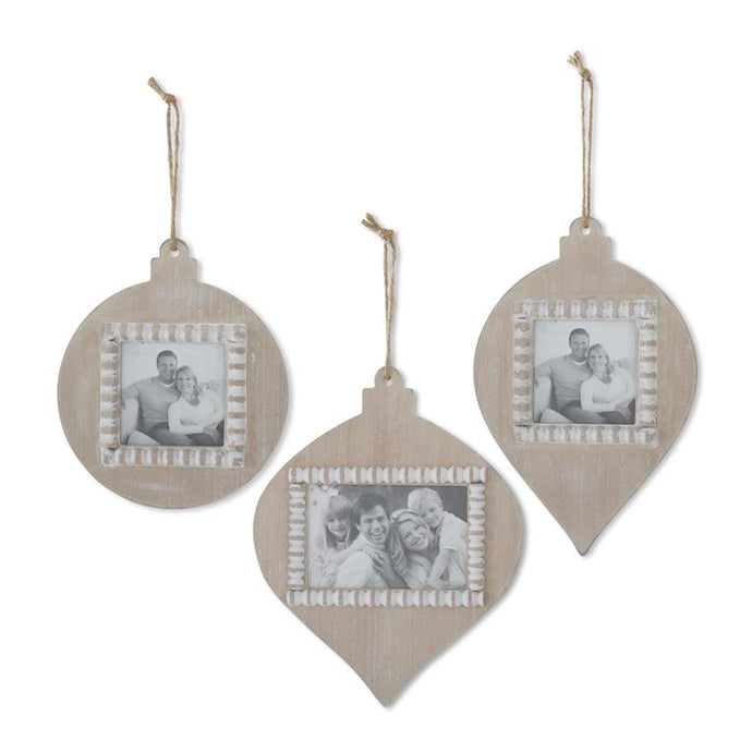 11.75 Inch Holiday Photo Frame Ornaments (3 Style OPTIONS)