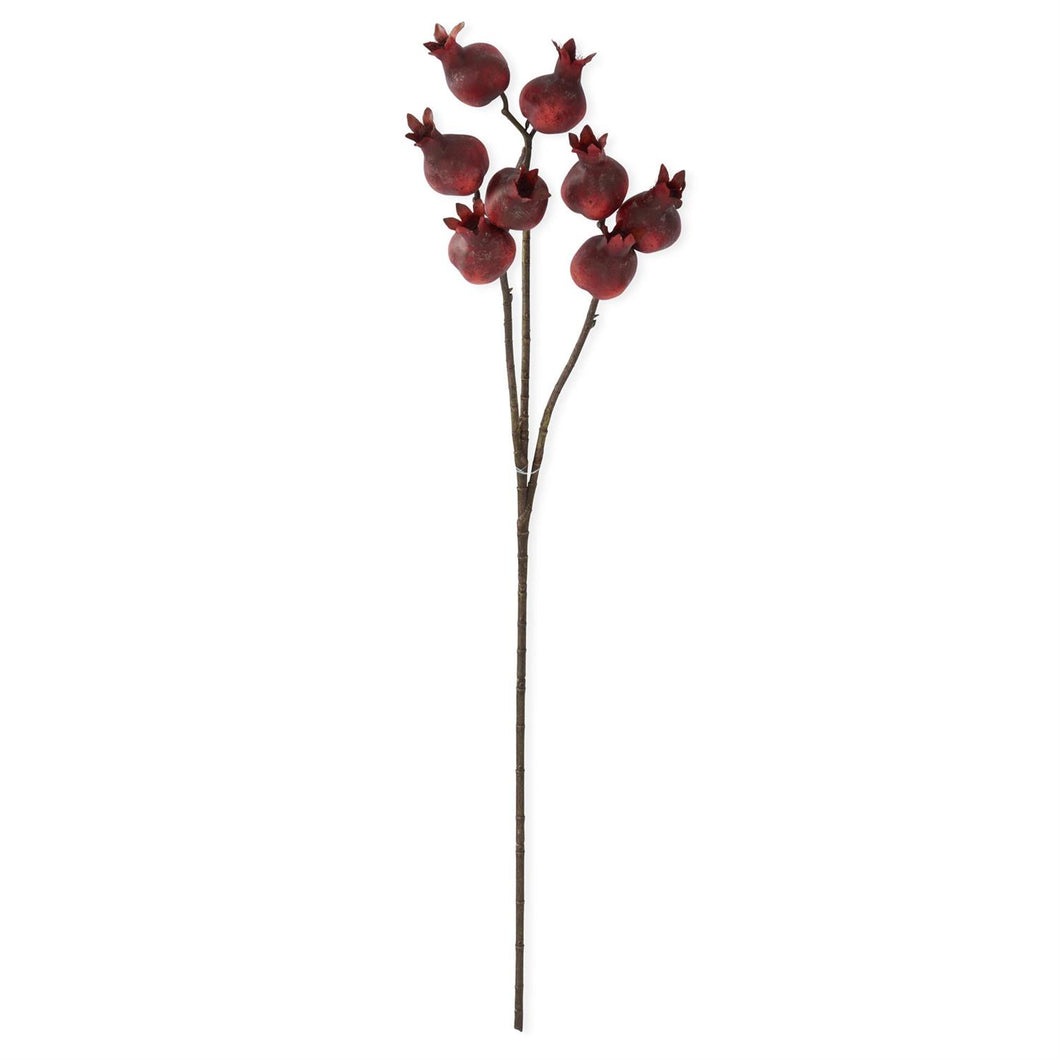 28.75 Inch Burgundy Pomegranate Stem