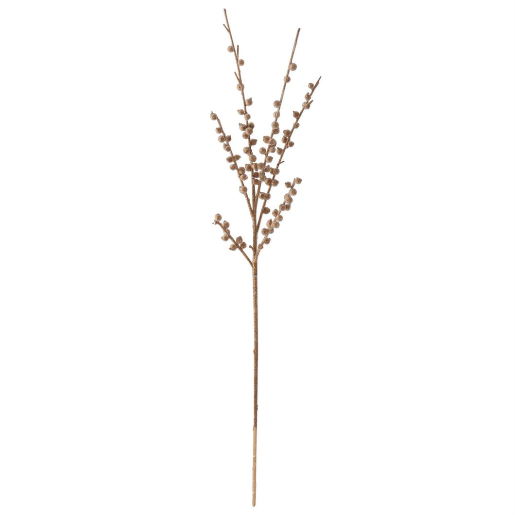 34 Inch Gold Beaded Berry Stem