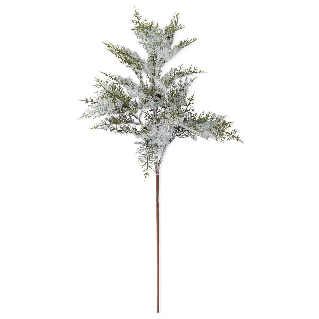 36 Inch Glittered & Snowy Branch w/Mini Pinecones