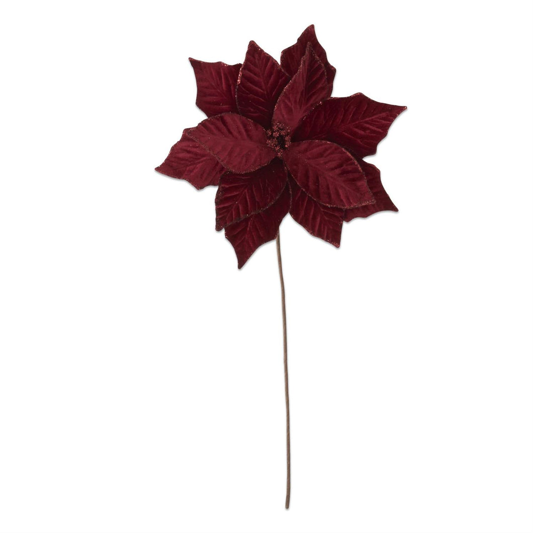 20 Inch Red Poinsettia Stem