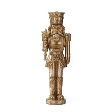 Load image into Gallery viewer, 23.25 Gold Nutcracker w/Star Scepter