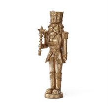 Load image into Gallery viewer, 23.25 Gold Nutcracker w/Star Scepter