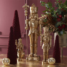 Load image into Gallery viewer, 23.25 Gold Nutcracker w/Star Scepter