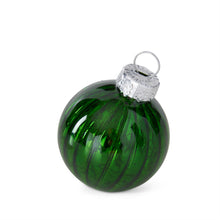 Load image into Gallery viewer, Box of 16 Mini 1 Inch Green Glass Ornaments