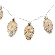 Load image into Gallery viewer, 43 Inch Mercury Glass LED White Pinecone Garland