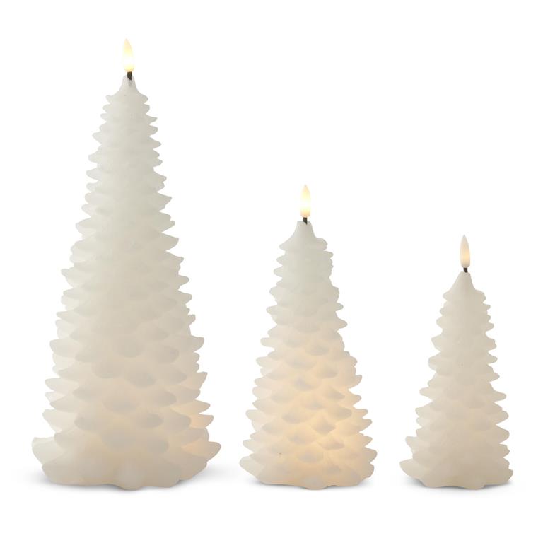 White LED Christmas Tree Candle, 3 size options
