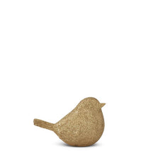 Load image into Gallery viewer, 4.25 Inch Gold Resin Textured Bird