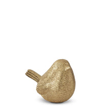 Load image into Gallery viewer, 5.25 Inch Gold Resin Textured Bird