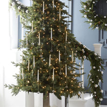Load image into Gallery viewer, Set of 6 6 Inch Glass Pendant Hanging Gold LED Candle Ornaments w/Remote