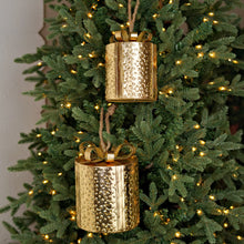 Load image into Gallery viewer, Dazzling Gold Metal Round Gift Box, 2 size options