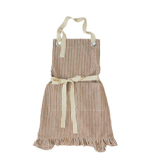 Load image into Gallery viewer, Ruffle Pin Stripe Apron,2 color options