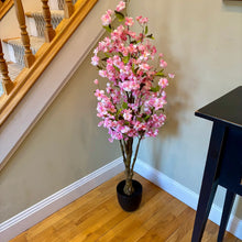 Load image into Gallery viewer, 51" Artificial Pink Cherry Blossom Tree