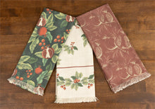 Load image into Gallery viewer, Tea Towels - Pomegranate and Holly