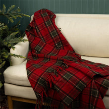 Load image into Gallery viewer, Throw - Windsor Tartan Plaid, Fringed