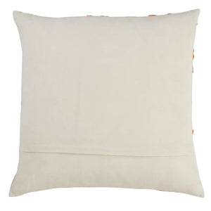 Embroidered Autumn Leaves Throw Pillow