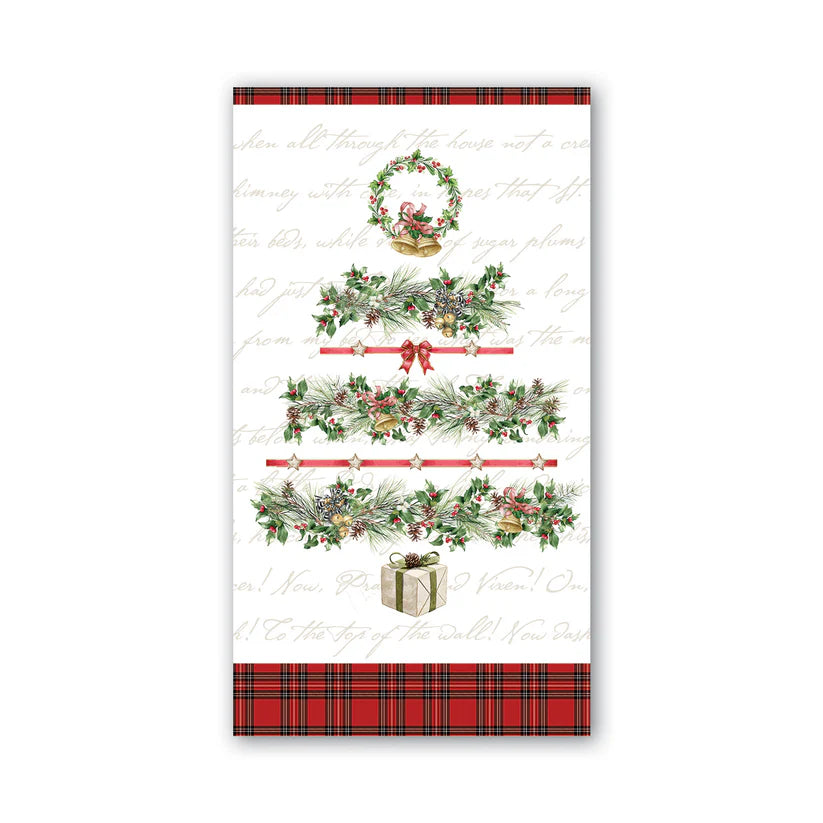 MDW Holiday Garland Hostess Napkin