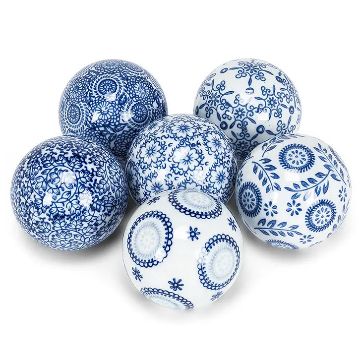 Blue/White Decorative Balls