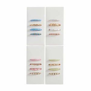 Bright Layering Ring Sets, 4 style options