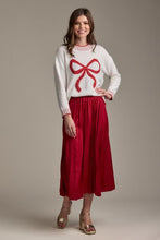 Load image into Gallery viewer, White Wilder Bow Sweater