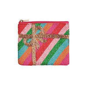 Present Hot Pink Holiday Beaded Case