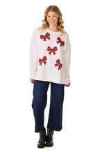 Load image into Gallery viewer, Tartan Bow Sparkle One Size Sweatshirt