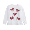 Tartan Bow Sparkle One Size Sweatshirt
