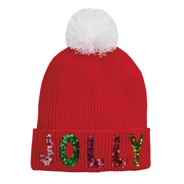 Jolly Holiday Sparkle Beanie
