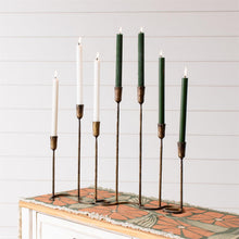 Load image into Gallery viewer, Brass Iron Taper Candle Holder Centerpiece