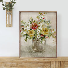 Load image into Gallery viewer, Autumal Arrangement By Carol Robinson Wood Plank Frame