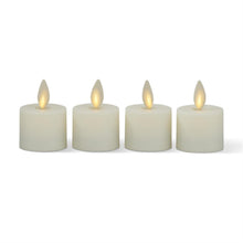 Load image into Gallery viewer, Set of 4 Pearl Ivory Luminara Indoor Tealights
