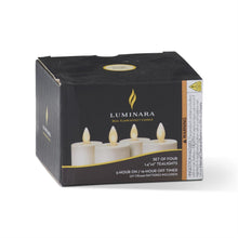 Load image into Gallery viewer, Set of 4 Pearl Ivory Luminara Indoor Tealights